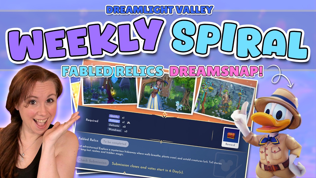 FABLED RELICS DREAMSNAP✨ | NEW Dreamsnap Theme = NEW Spiral😱| Dreamlight Valley Weekly Spiral!