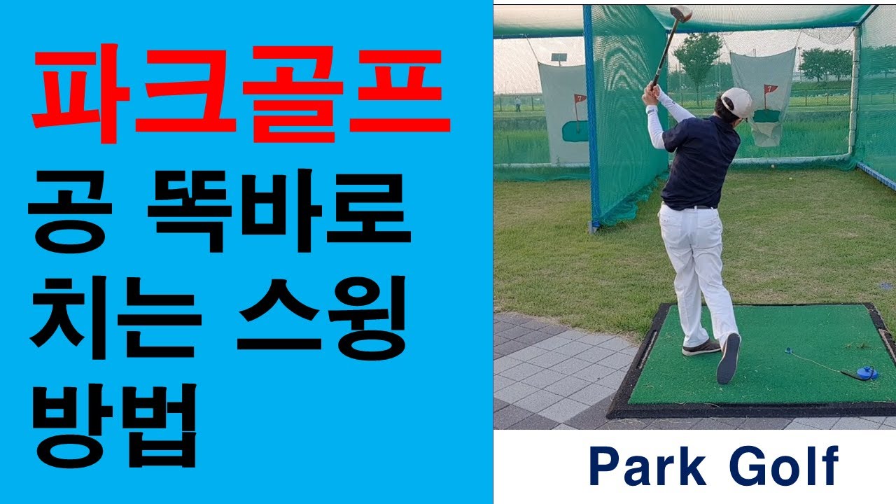 파크골프 공 똑바로 치는 스윙방법
