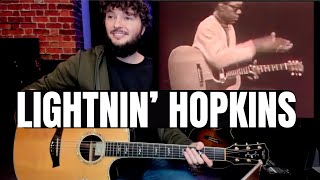Top 5 Lightning Hopkins riffs guitar lesson...