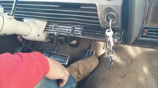 starting the 67 ford LTD