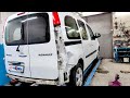 Renault Kangoo.  Жопный удар. Вытяжка. рихтовка.