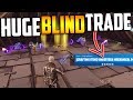 The BIGGEST BLIND TRADE EVER! HE MADE ME RICH!!! - Fortnite Save The World
