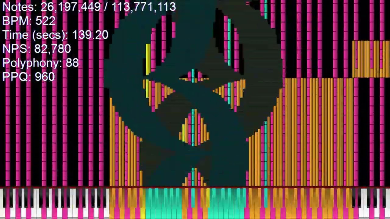 [Black MIDI] Introverted 113.9 Million (Edited Audio Tracks) YouTube