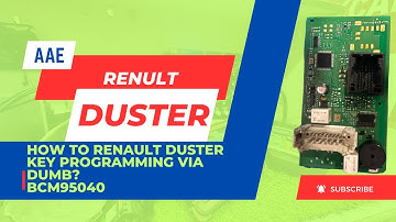 How to Renault duster key Programming via dumb? Bcm95040