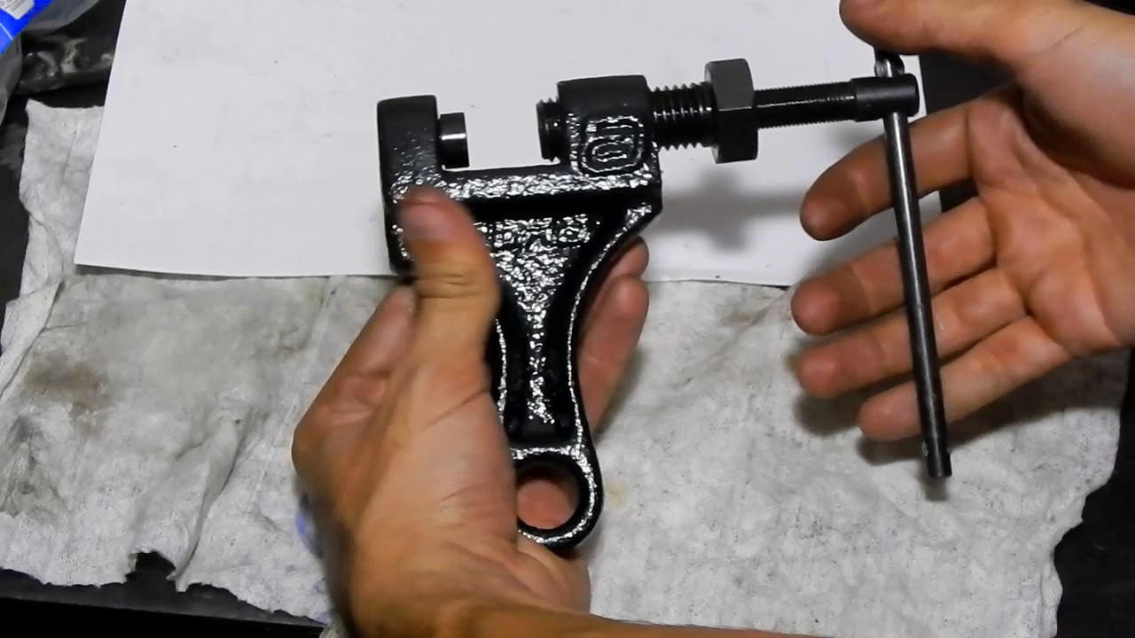 ✓ Cómo cortar una cadena - cómo funciona un despinador de cadena - YouTube