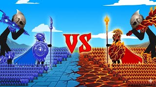 EPIC DUEL! Golden Spearton vs Vampiric Spearton x9999 Army | Stick War Legacy | Mr_player