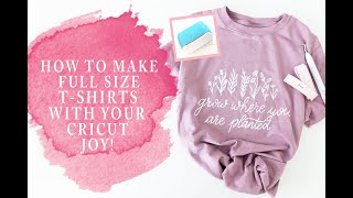 Cricut Joy Adult Sized Shirts : Beginner Friendly Iron-On Shirt