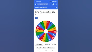 If it Lands on Your 1st Name Initial, You are Out. Day 9