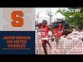 Syracuse's Jamir Brown Wins ACC 110-meter Hurdles Title
