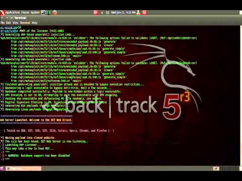 Universitas Bina Darma SET Java Applet Attack Method