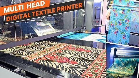 Double Head Digital Textile Printer For high Speed All Over Printing