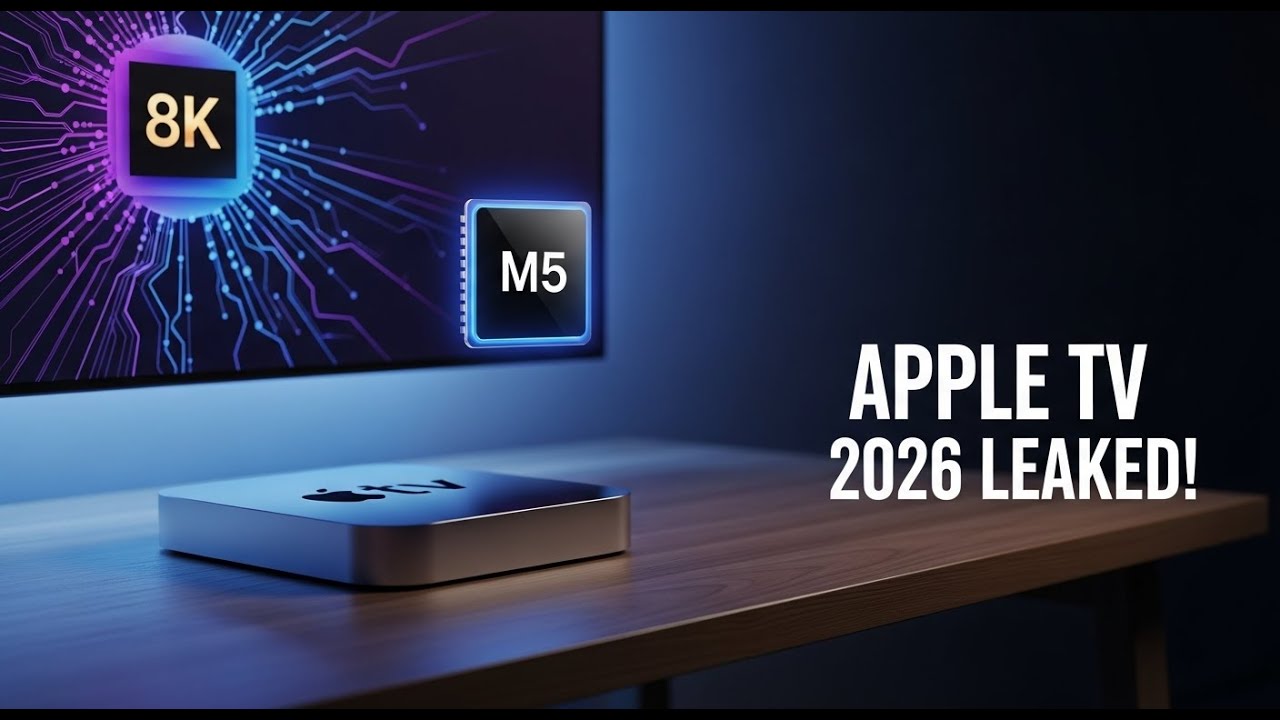 Apple TV 2026 LEAKED! M5 Chip, 8K Power & a Whole New Design! - YouTube