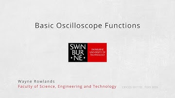 Basic Oscilloscope Functions