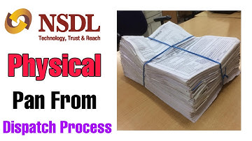 NSDL pan card physical document send process