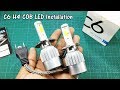 12V/24V C6 LED COB Headlamp Unboxing and Test (H4 C6 LED vs HID)