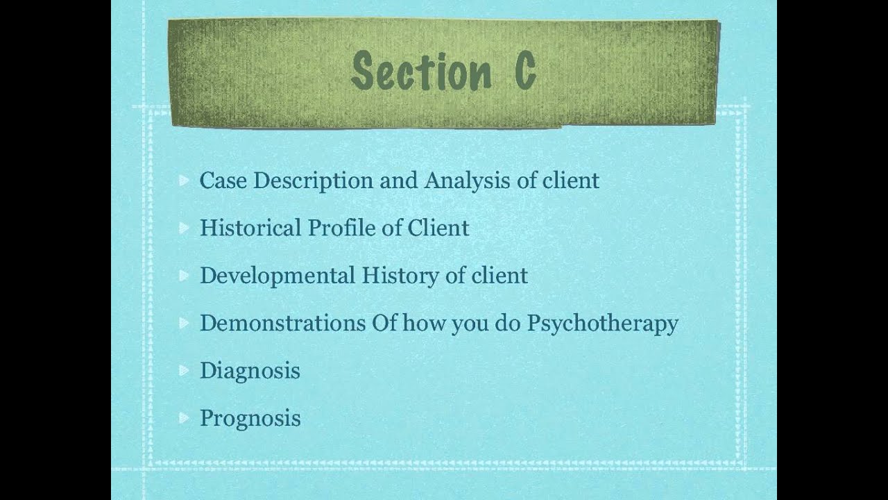 how do you write a psychotherapy case study