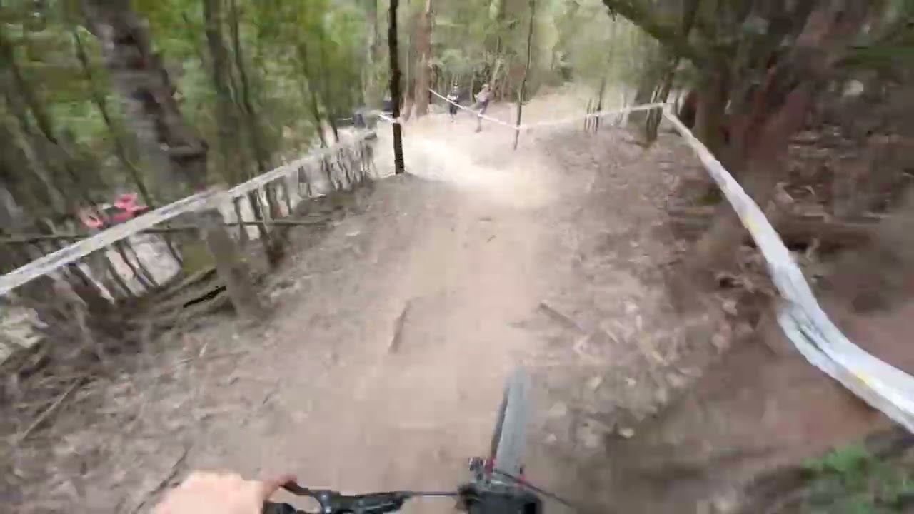 Fast lap of Australian Downhill Championships at Maydena Bike Park with Dan Booker