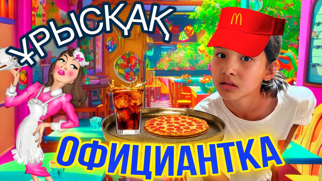 ҰРЫСҚАҚ ОФИЦИАНТКА🤦‍♀️АМИНА ЖҰМЫСҚА ТҰРДЫ УАҚЫТША⁉️#челлендж