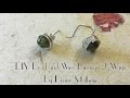 How to Make DIY Easy Bead and Wire Earrings 2 Ways by Denise Mathew