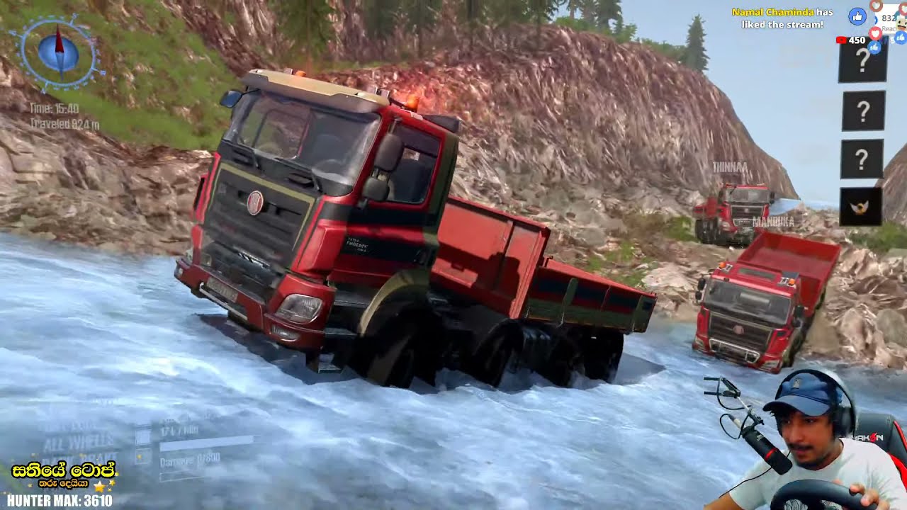 ටිපර් වලින් ඔෆ් රොඩ් යමුද ප්‍රපාත කන්දක