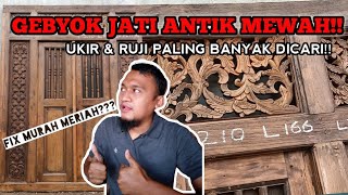 GEBYOK UKIR JATI ANTIK MODEL RUJI ORISINIL