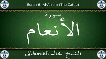 القرآن الكريم بصوت خالد القحطاني - سورة الأنعام
