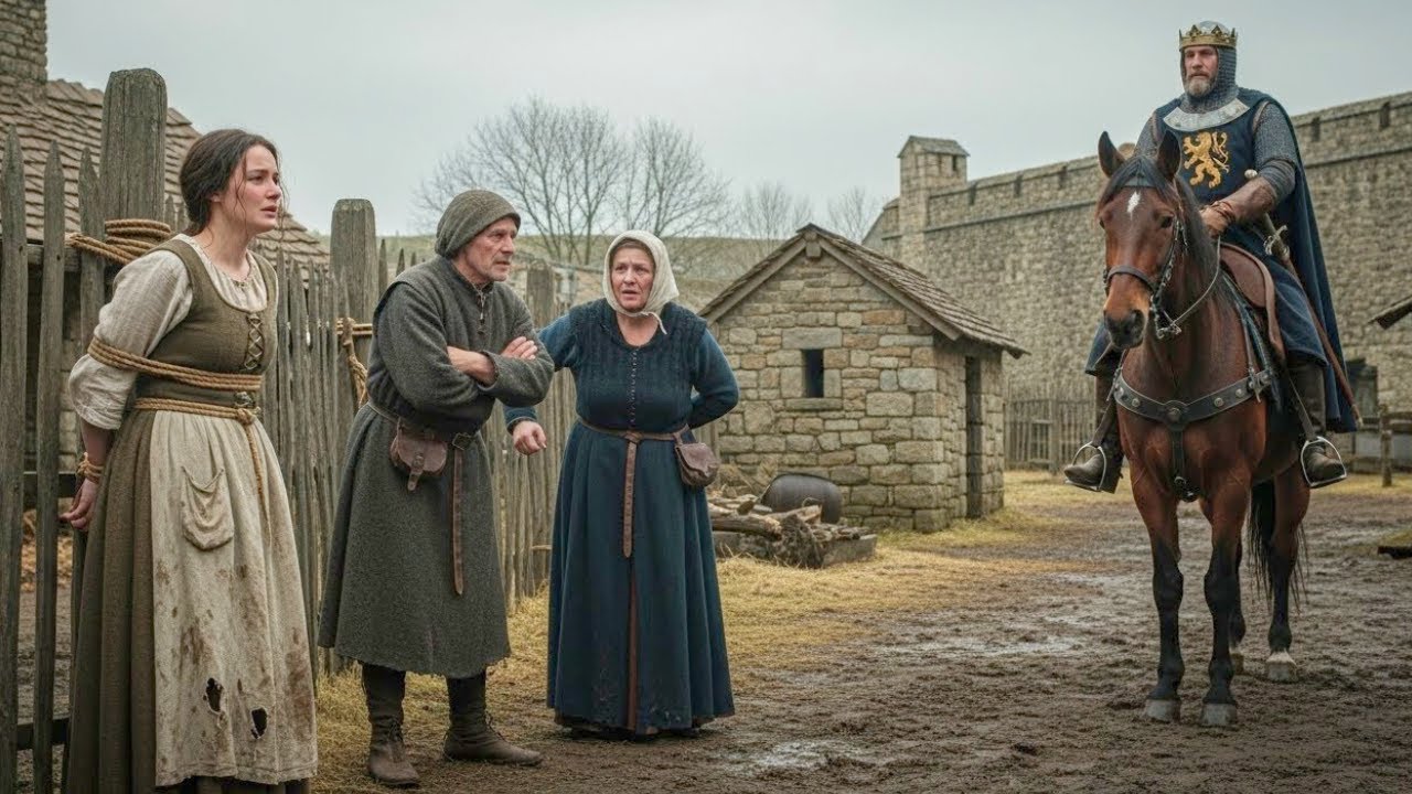 LIJEPA SELJANKA VEZANA ZA OGRADU OKRUTNIM SVEKRIMA — KRALJ STIŽE NA KONJU: 