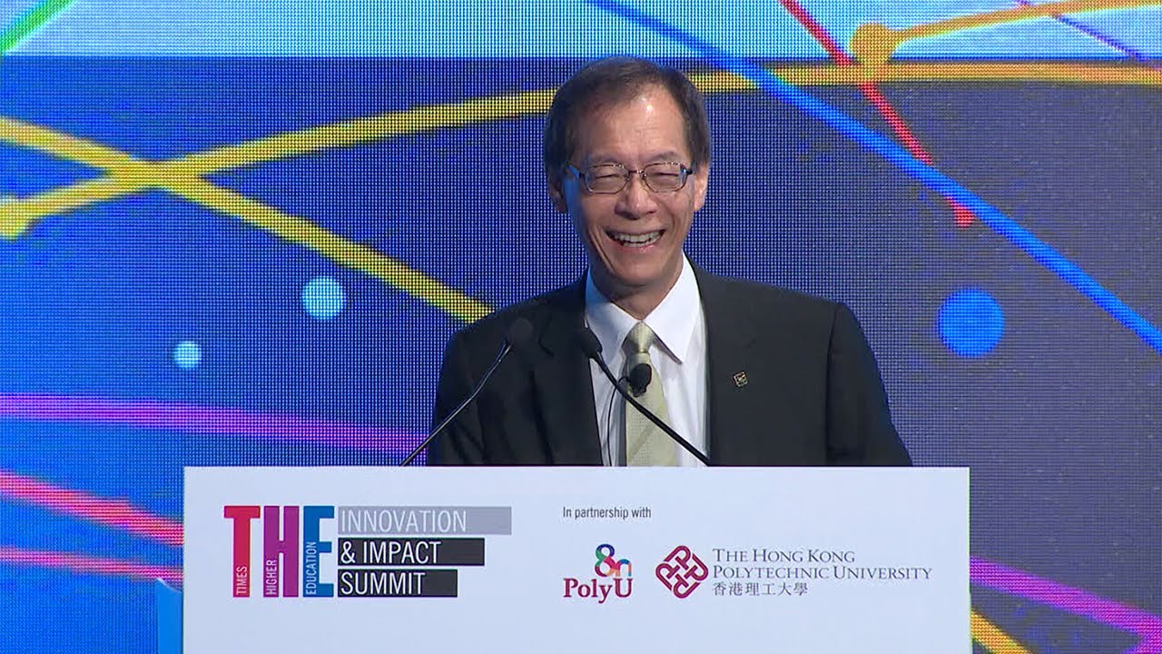 PolyU President Timothy W. Tong at THE Innovation and Impact Summit co-hosted by PolyU & THE