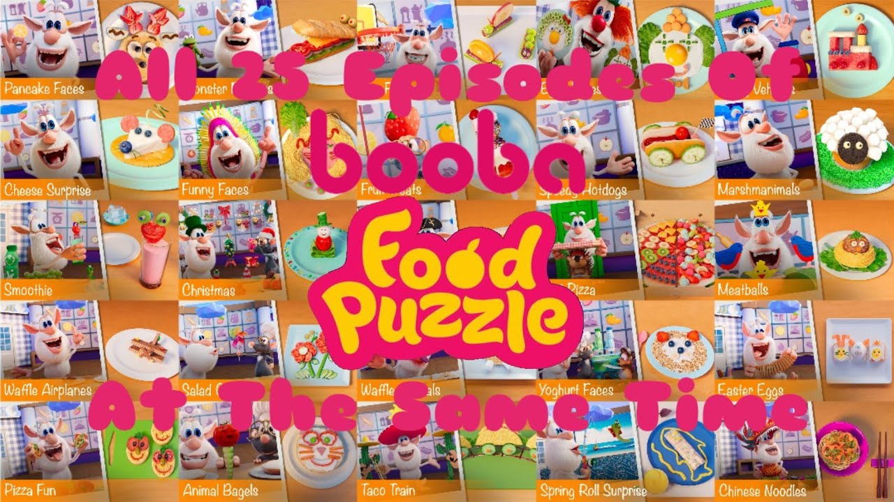 All 25 Episodes Of Booba Food Puzzle At The Same Time