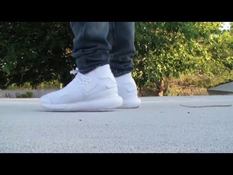 Adidas Y-3 Qasa High White - Mini Review - On Feet - YouTube