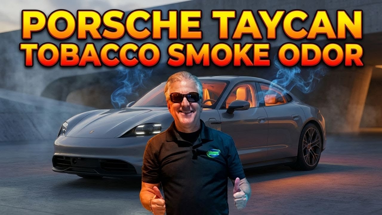 Porsche Taycan Tobacco Smoke Odor Removal l Master Odor Removal Luxury Auto Dealershp Vendors