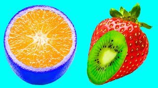 Hidden Patterns Inside Exotic & Tropical Fruits & Vegetables [Satisfying & ASMR]
