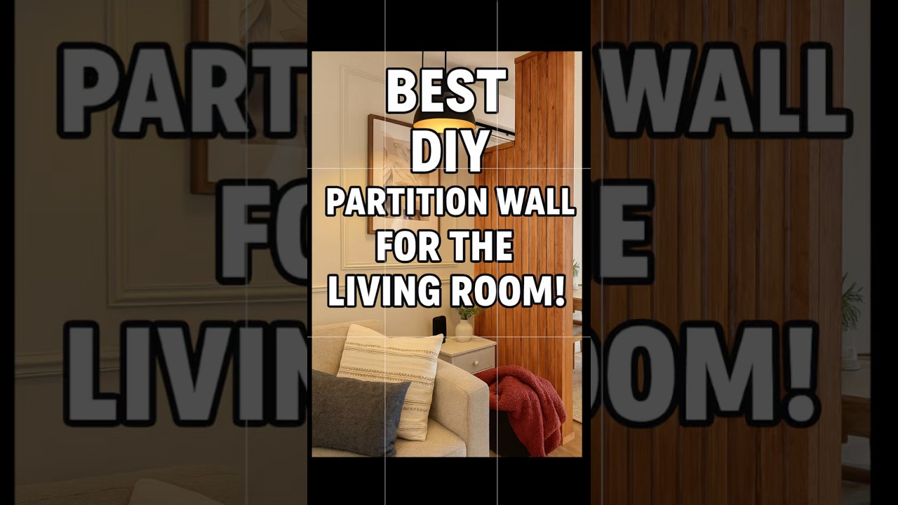DIY Partition Wall That Transformed My Living & Dining Space 🤯