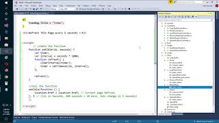 .NET JavaScript  : Refresh / Redirect  web Page  with JavaScript