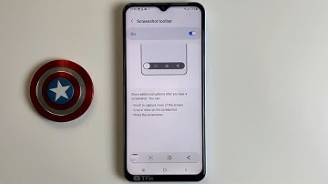 How to enable/disable Screen Capture Toolbar on Samsung A13 Android 12