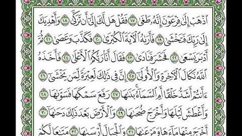 سورة النازعات بصوت الشيخ سعد الغامدي