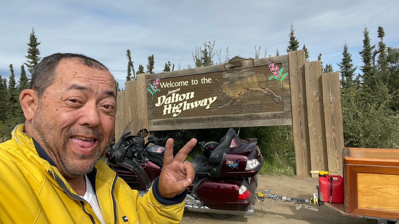 August 31, 2022/240 Motorcycle. Exploring Fairbanks and the Dalton