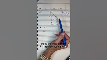 Using the midsegment theorem Geo. 6.4 #midsegment #geometry #actprep