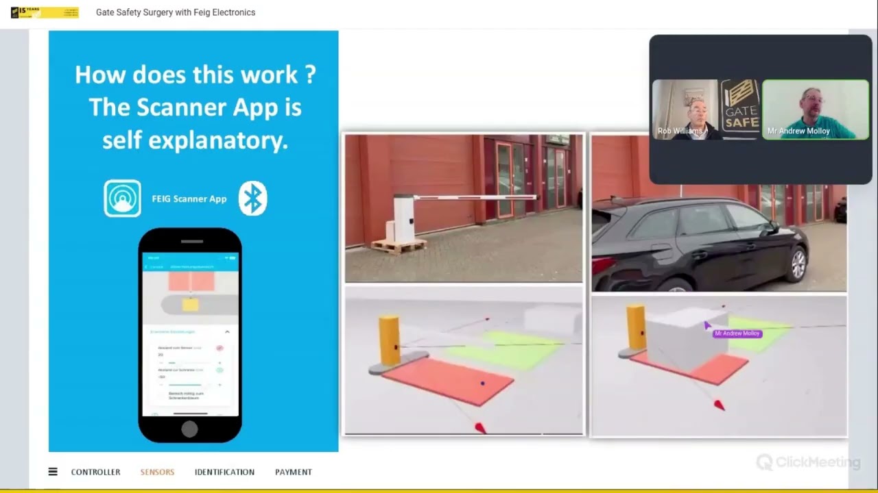 Gate Safe Surgery |  Radar Scanner with Feig Electronic