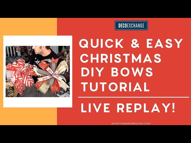 6 different bow making tutorials we think you'll love too!  #howtomakewreaths #decoexchange #bows #crafting #diy