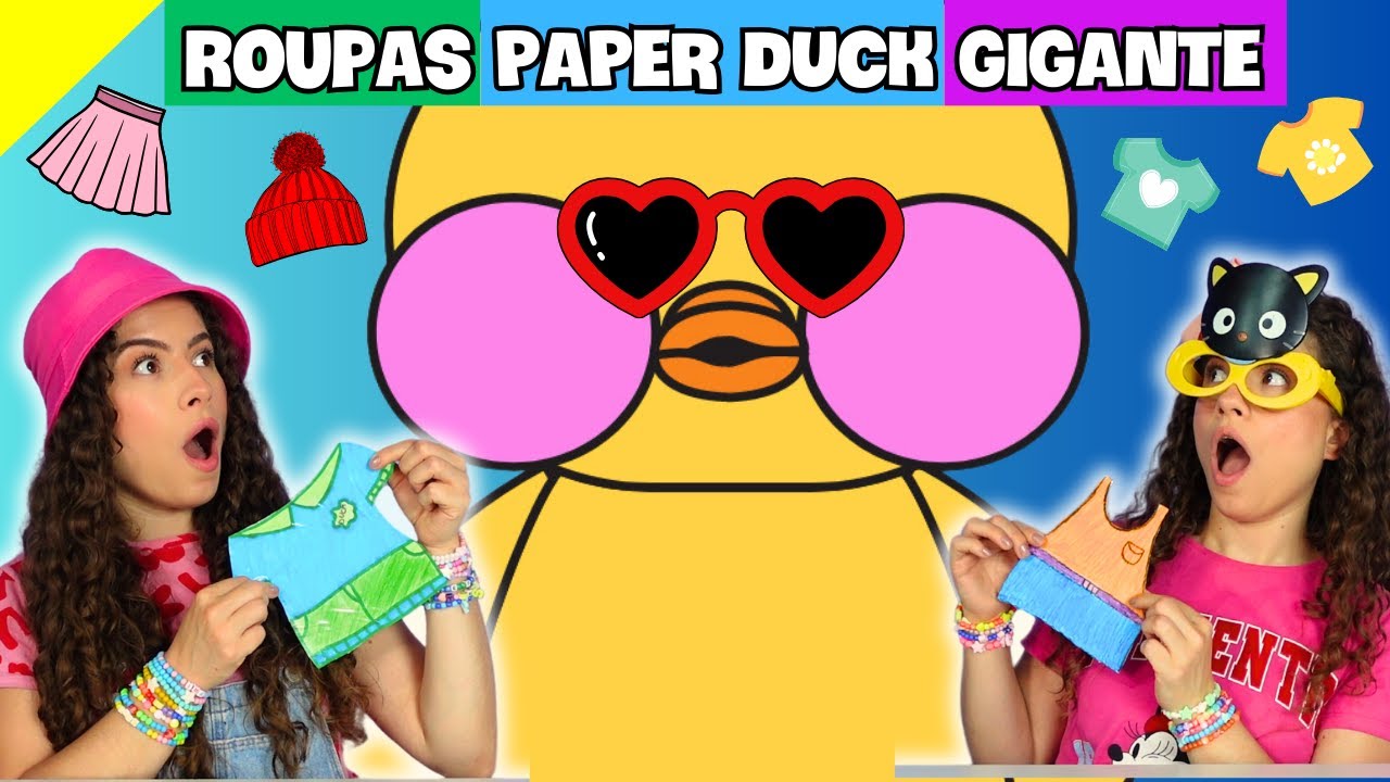 ROUPAS para PAPER DUCK GIGANTE! (Parte 2) 😱 - YouTube