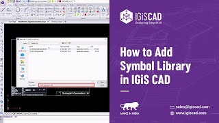 How to add a Symbol Library in IGiS CAD