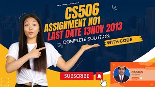 CS506 Assignment no1 Nov 2023 | CS506 Assignment No1 Complete Solution With Code| CAD4US