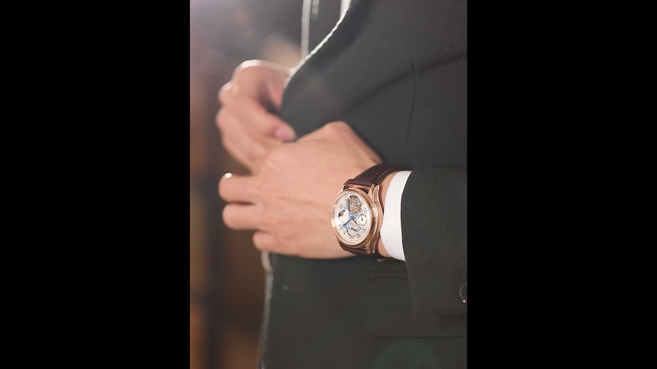 Faofa Date Display Automatic  Tourbillon Watch Day And Night 8003