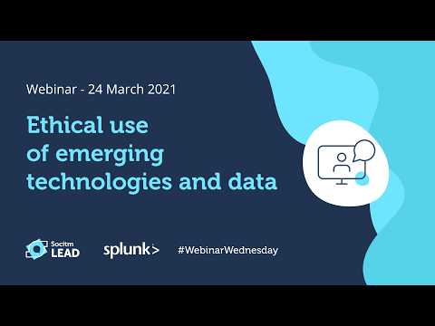 Ethical use of emerging technologies and data - 24/03/2021