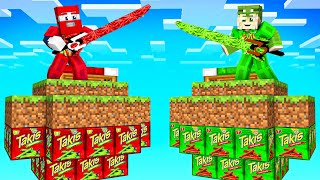 Minecraft TAKIS LUCKY BLOCK BEDWARS!