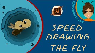 VECTOR FLY ART IN ADOBE ILLUSTRATOR 2022 | SPEED ART | VECTOR ILLUSTRATION | TUTORIAL