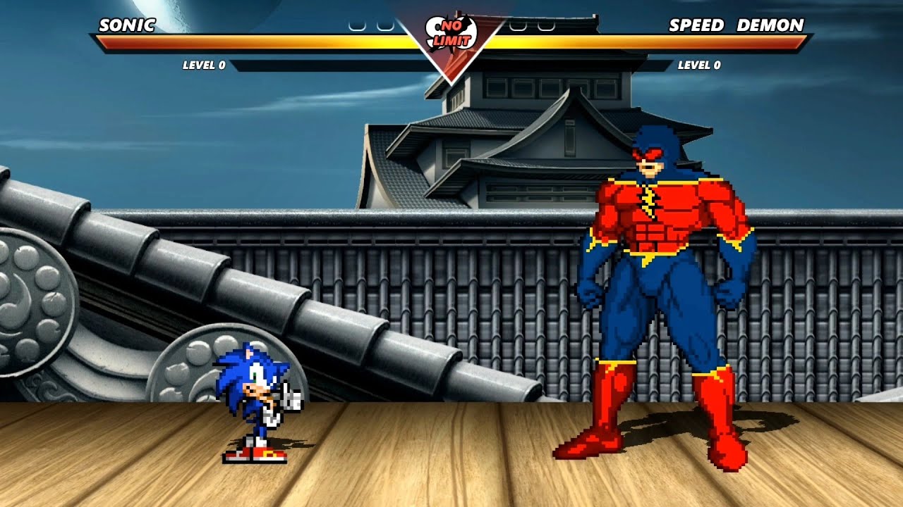 SONIC vs SPEED DEMON - Highest Level Amazing Fight! - YouTube