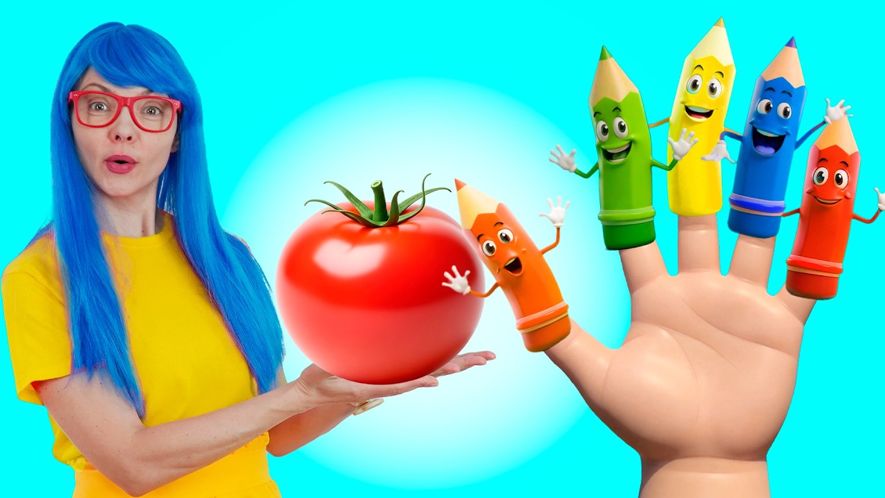 Colorful Pencils Finger Family ✏️ Learn Colors | Nursery Rhymes