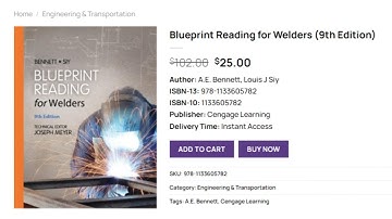 Blueprint Reading for Welders - 9th Edition - Original PDF - eBook